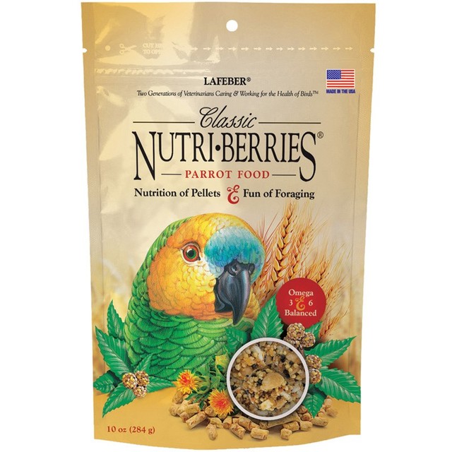 Nutri-Berries lindude täissööt Parrot 284 g