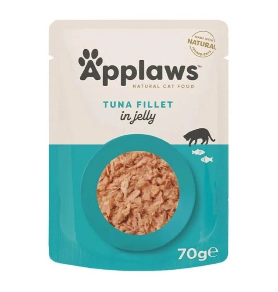 Applaws einekotike kassidele, tuunikala želees, 70g