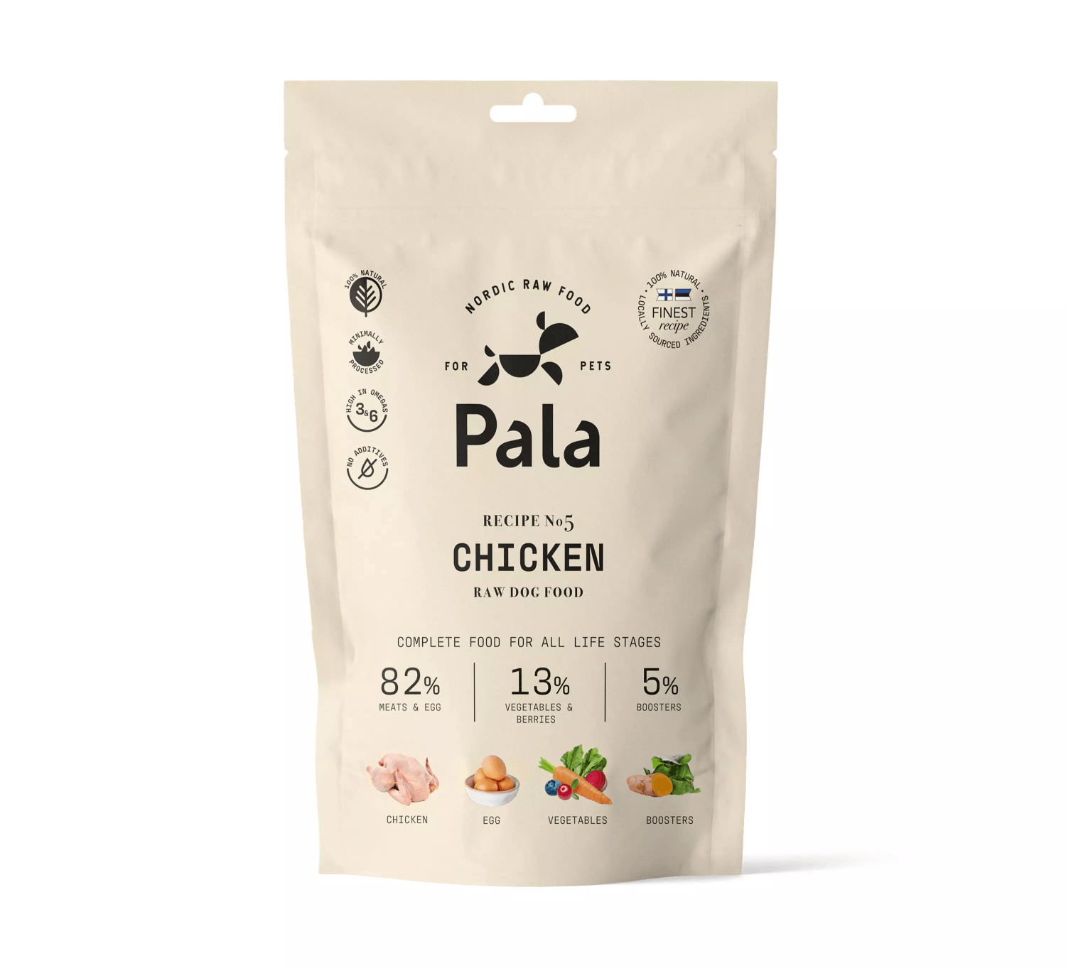 Pala koera toortoit kanaga 100g