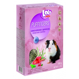 LoLo Pets Puffingers täissööt merisigadele 500g