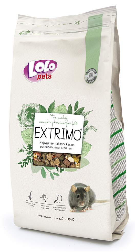 LoLo Pets Extrimo täissööt rottidele 750g