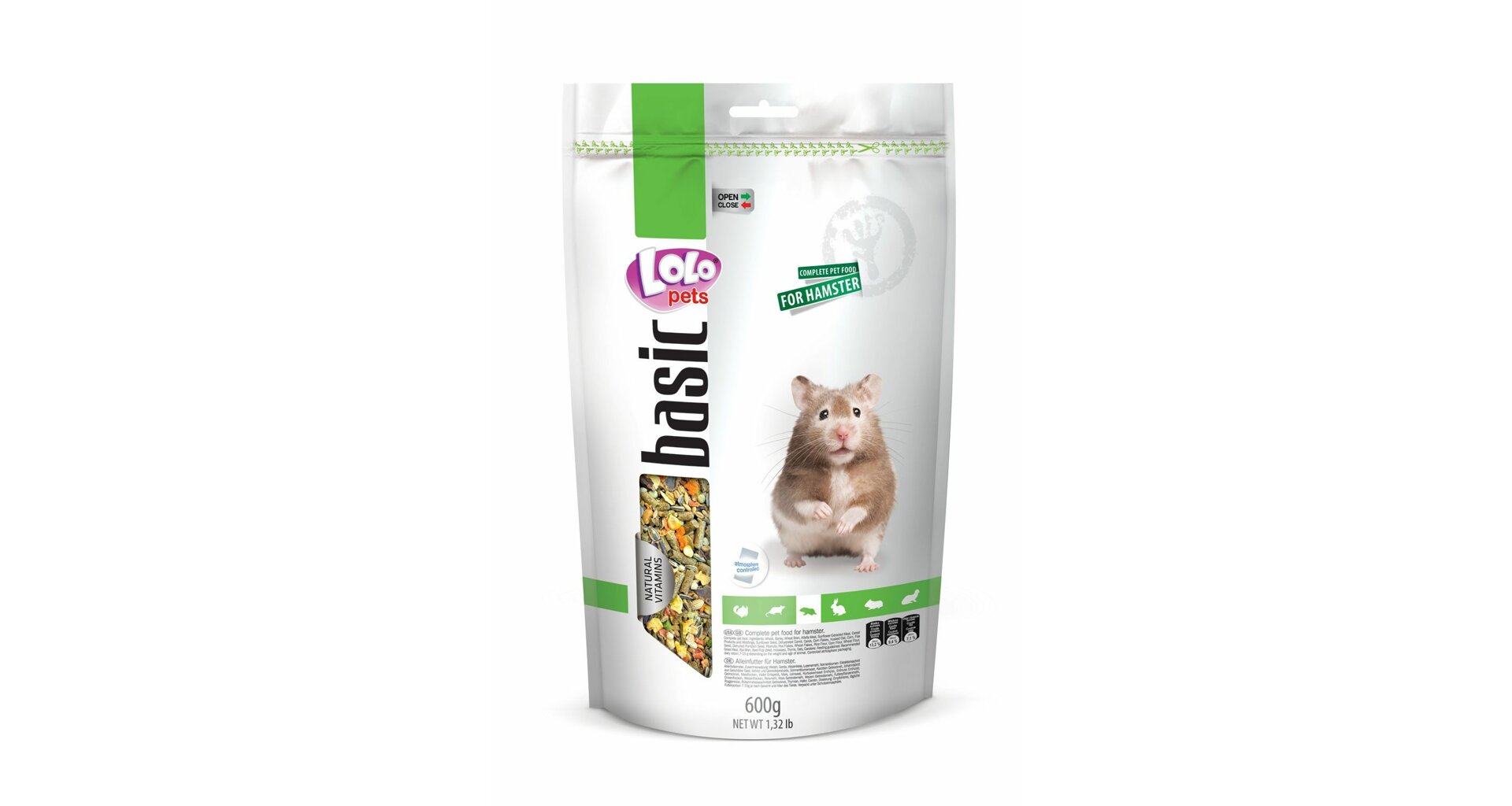 LoLo Pets Foody täissööt hamstritele 600g