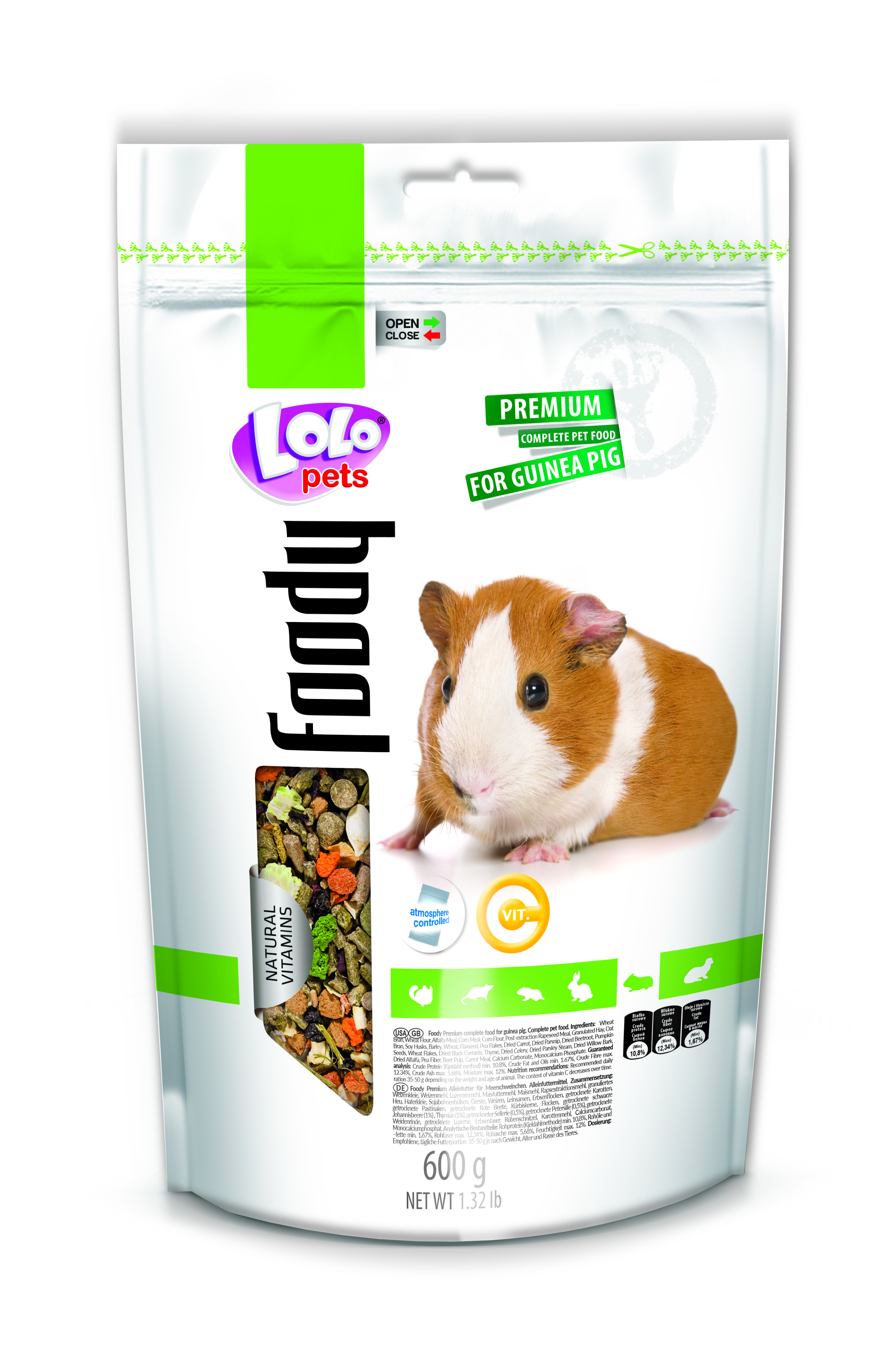 LoLo Pets Foody täissööt merisigadele 600g