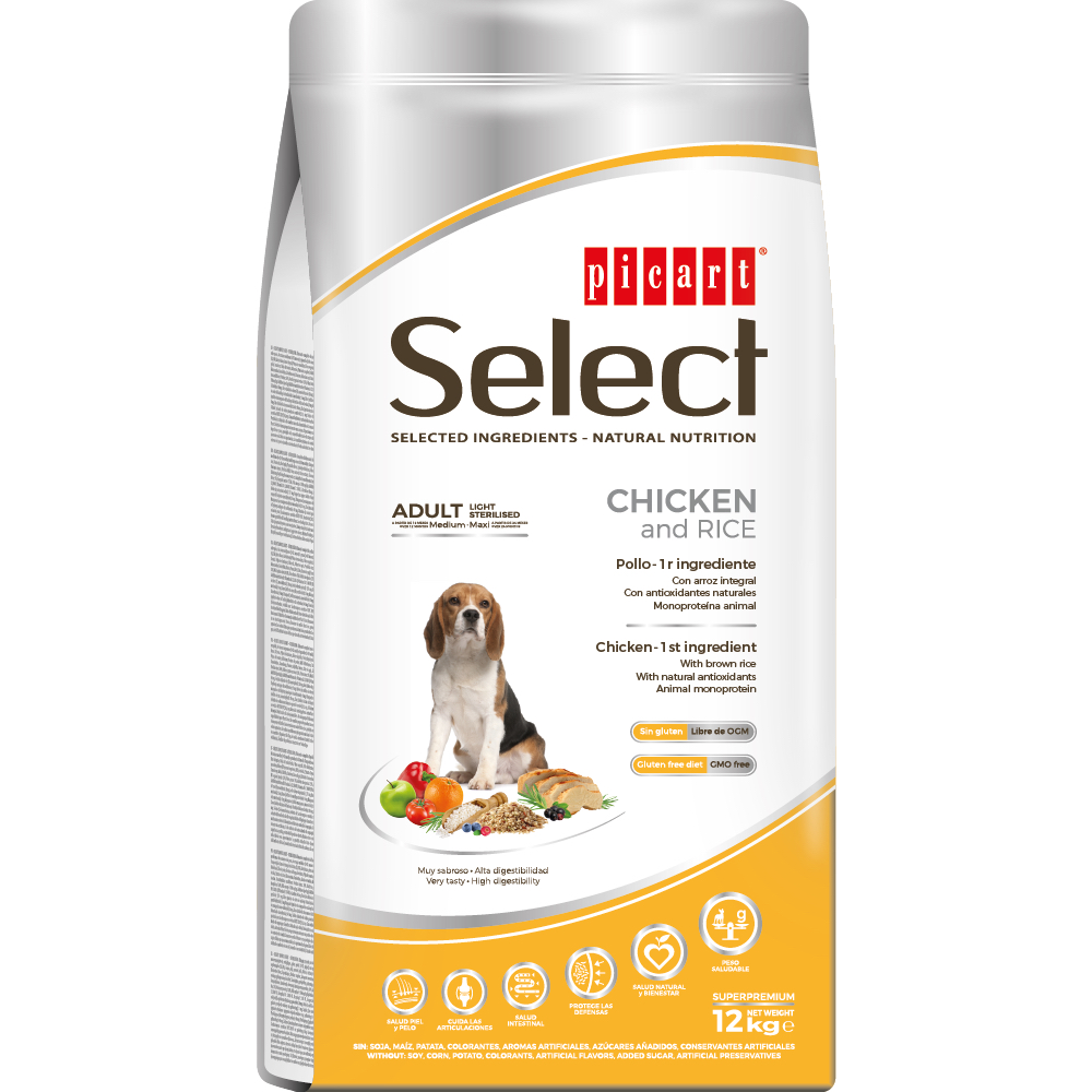 Select Adult Sterilized Chicken and Rice koeratoit 12kg