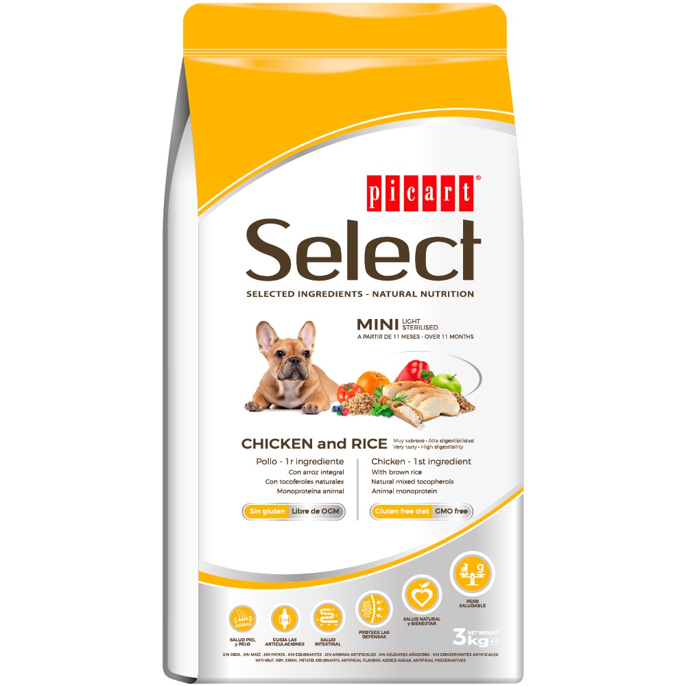 Select Mini Light Sterilised Chicken koeratoit 3kg