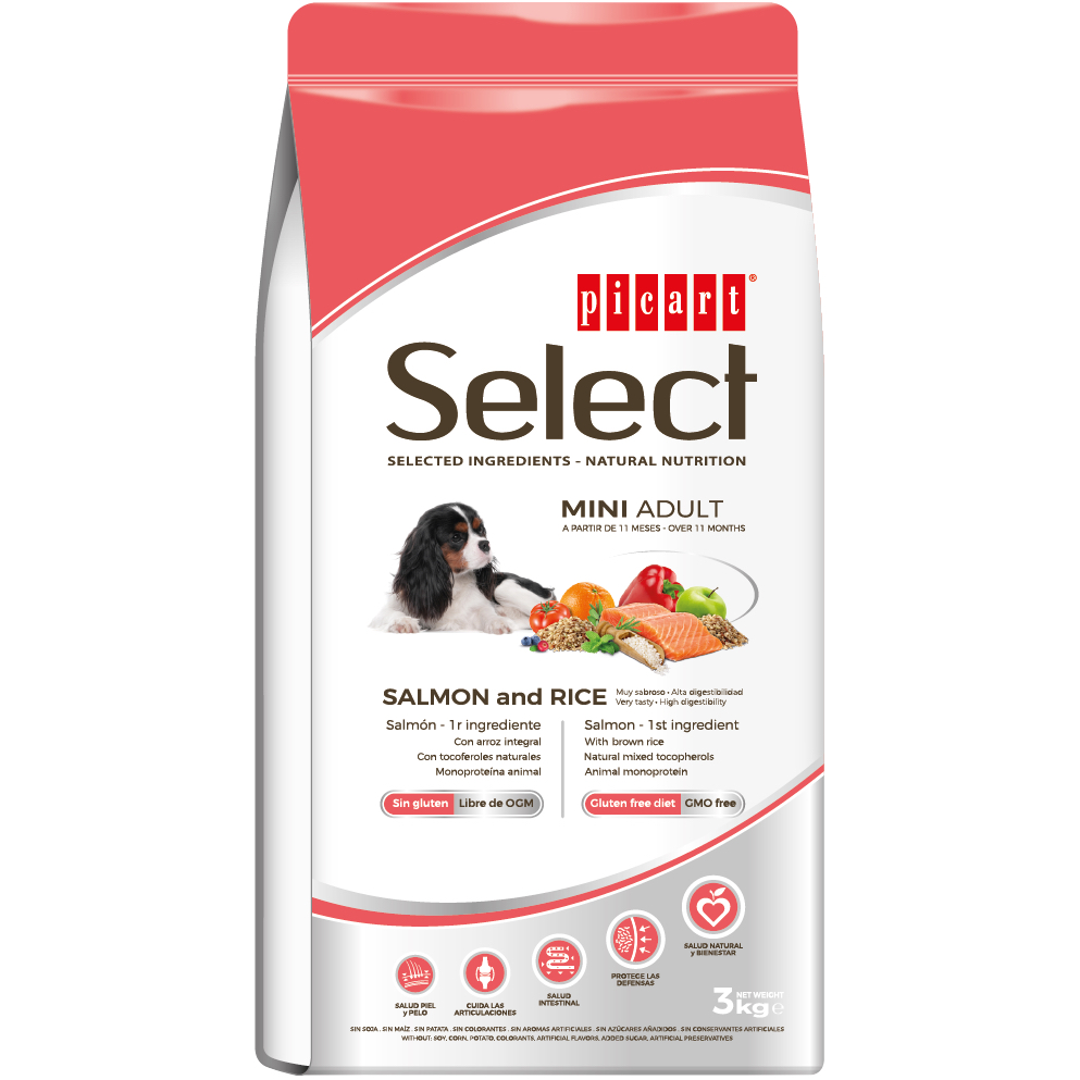 Select Mini Adult Salmon And Rice koeratoit 3kg