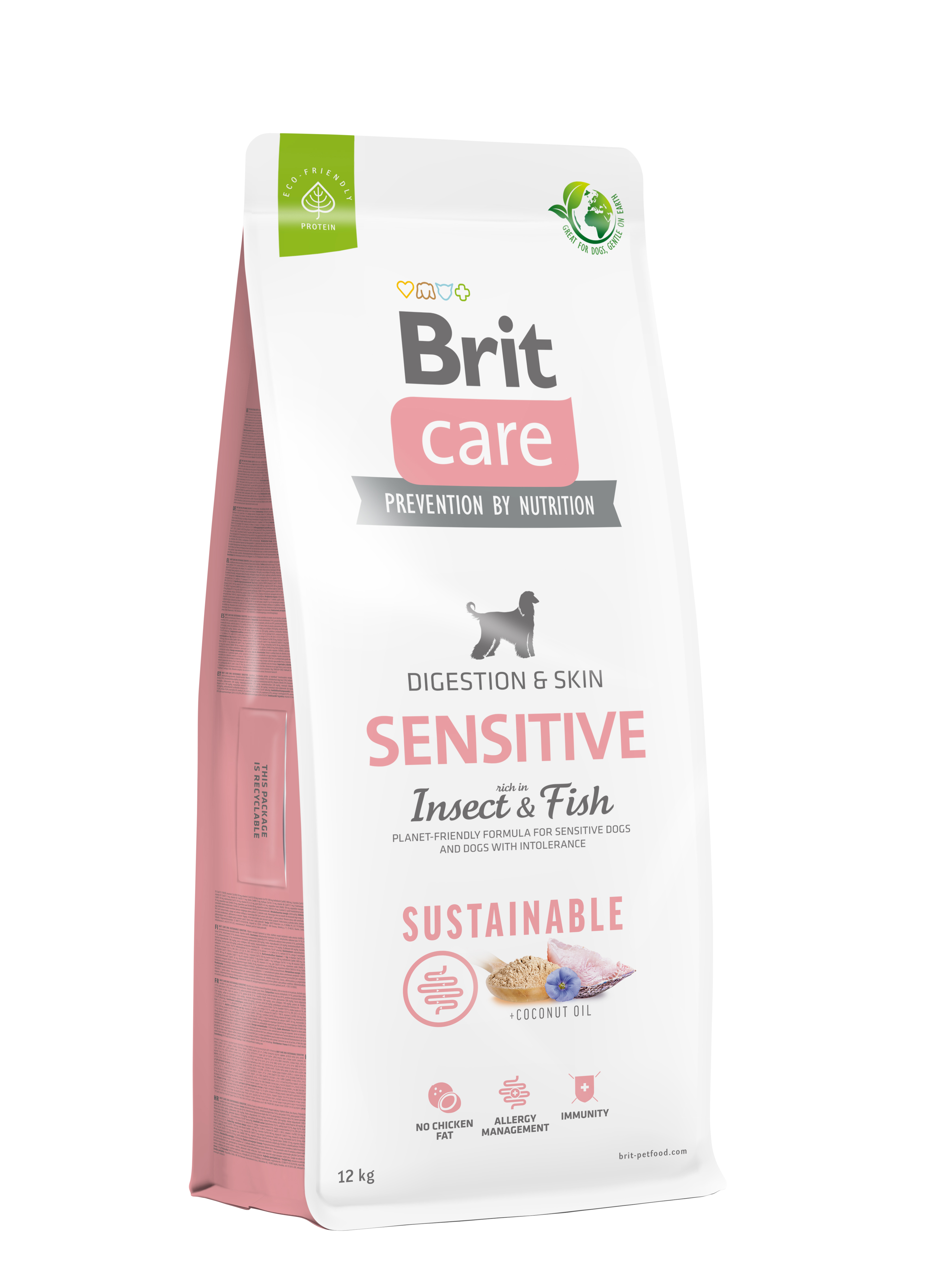 Brit Care Sustainable Insect&Fish koeratoit 12kg