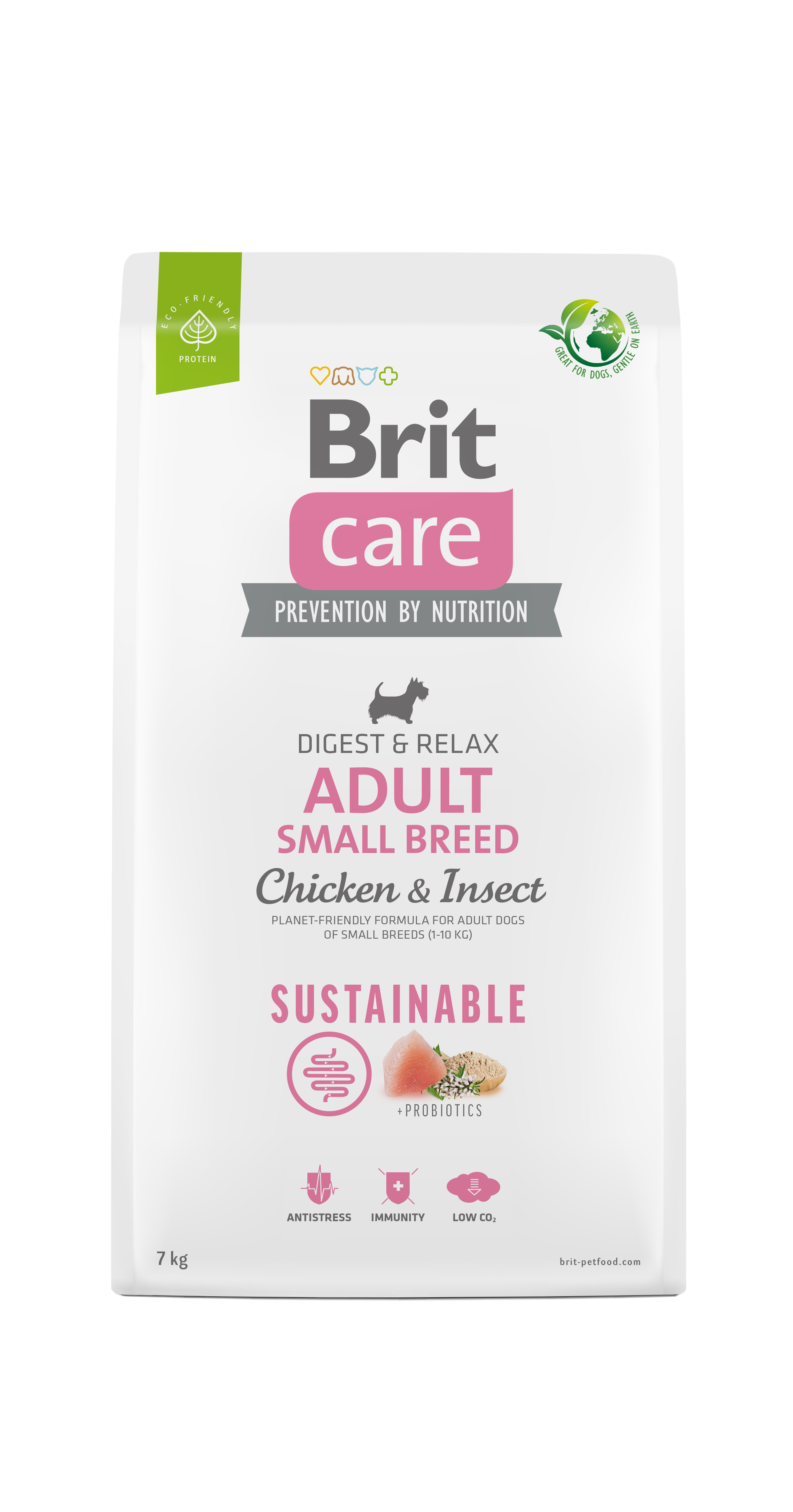 Brit Care Sustainable Adult Small Breed Chicken&Insect koeratoit 7kg