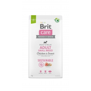 Brit Care Sustainable Adult Small Breed Chicken&Insect koeratoit 7kg