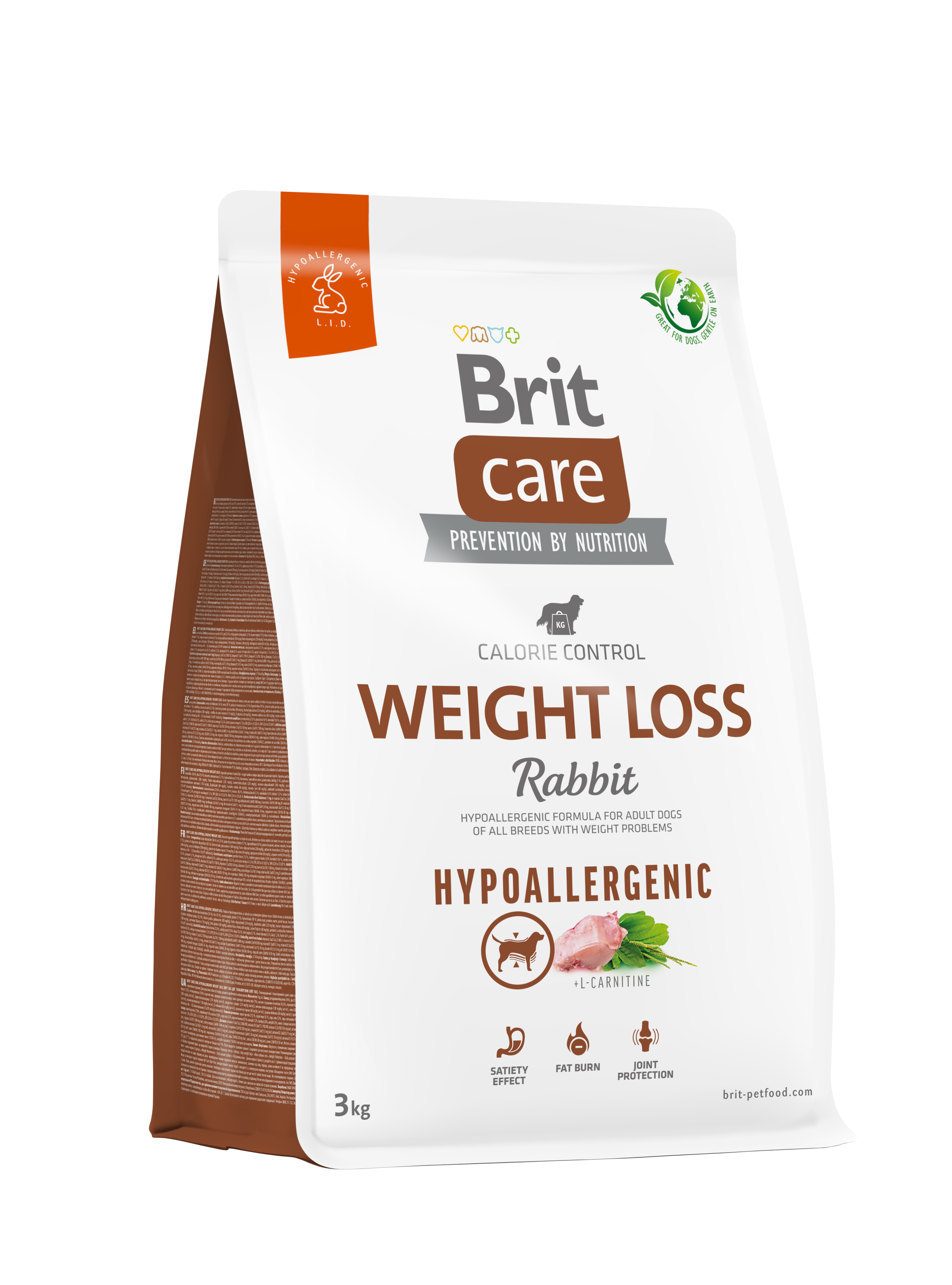 Brit Care Hypoallergenic Weight Loss Rabbit koeratoit 3kg