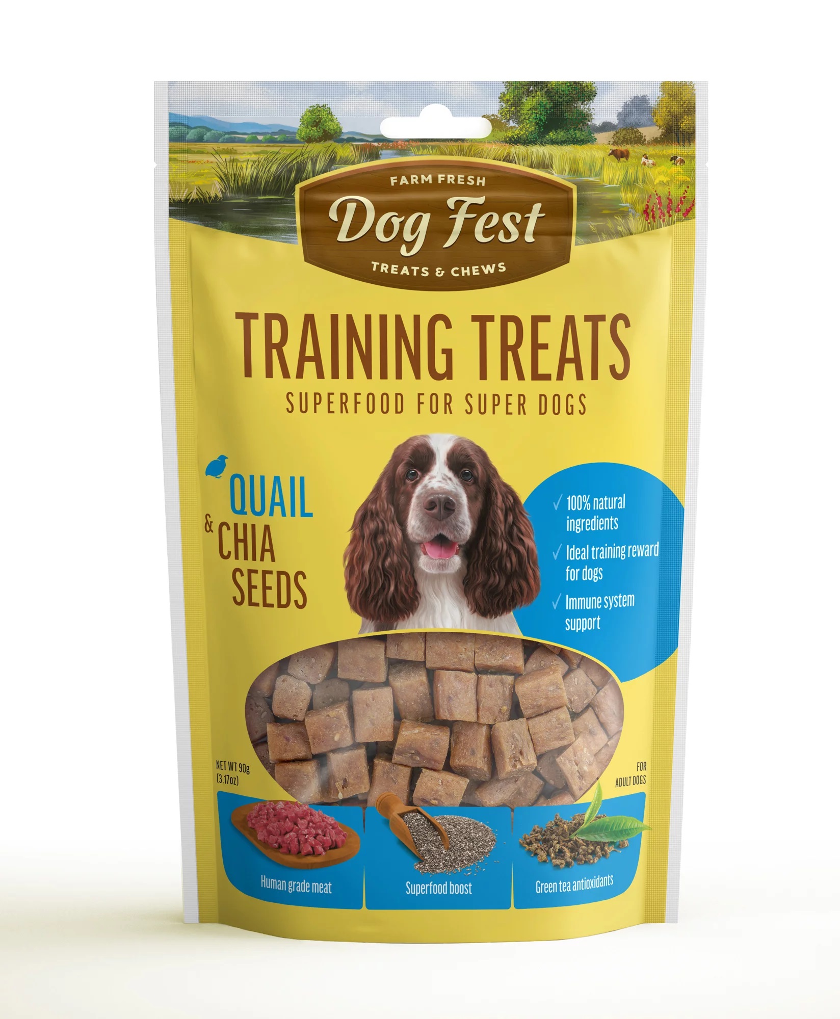 Dog Fest treeningmaius vutilihast salveimiseemnetega 90g