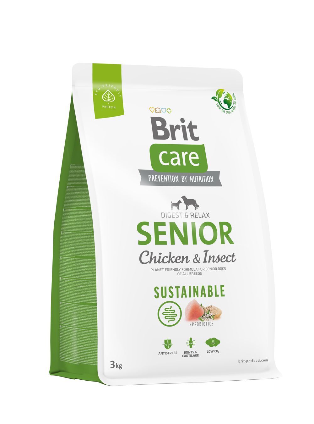 Brit Care Sustainable Senior Chicken&Insect koeratoit 3kg