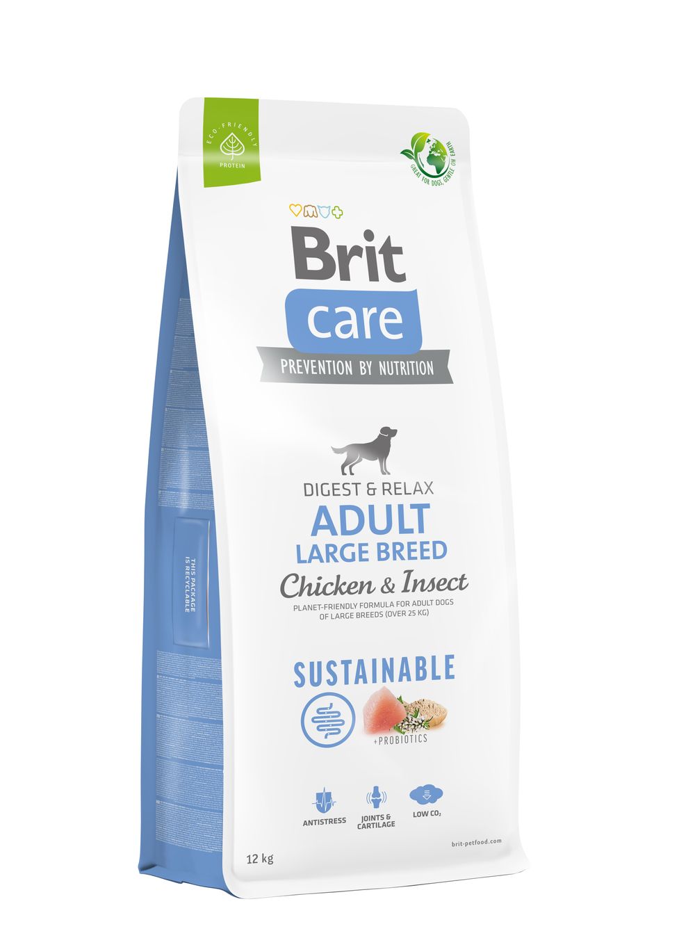 Brit Care Sustainable Adult Large Breed Chicken&Insect koeratoit 12kg