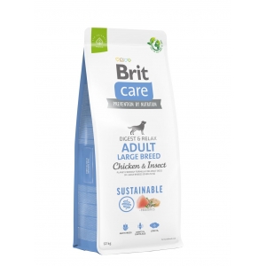 Brit Care Sustainable Adult Large Breed Chicken&Insect koeratoit 12kg