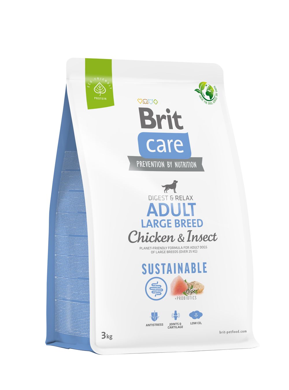 Brit Care Sustainable Adult Large Breed Chicken&Insect koeratoit 3kg