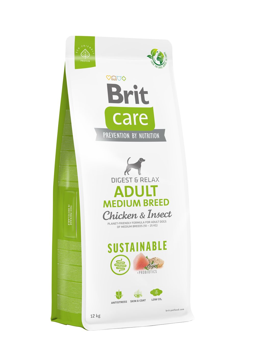 Brit Care Sustainable Adult Medium Breed Chicken&Insect koeratoit 12kg