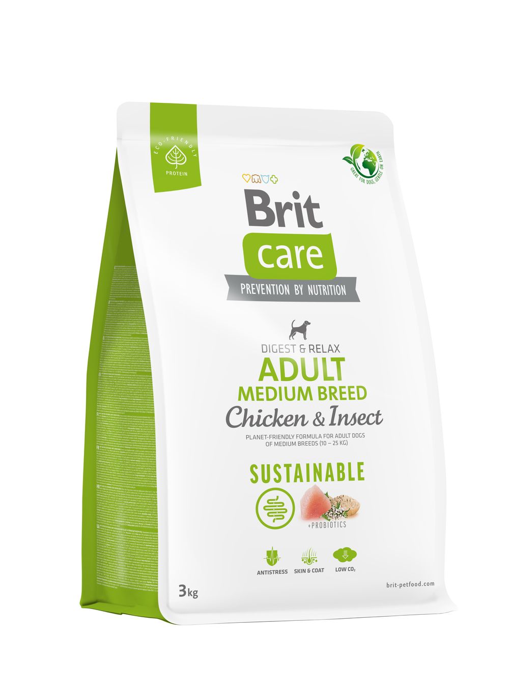 Brit Care Sustainable Adult Medium Breed Chicken&Insect koeratoit 3kg