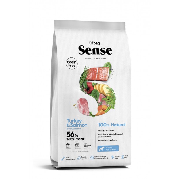 Dibaq Sense GF SALMON & TURKEY (PUPPY) 12kg