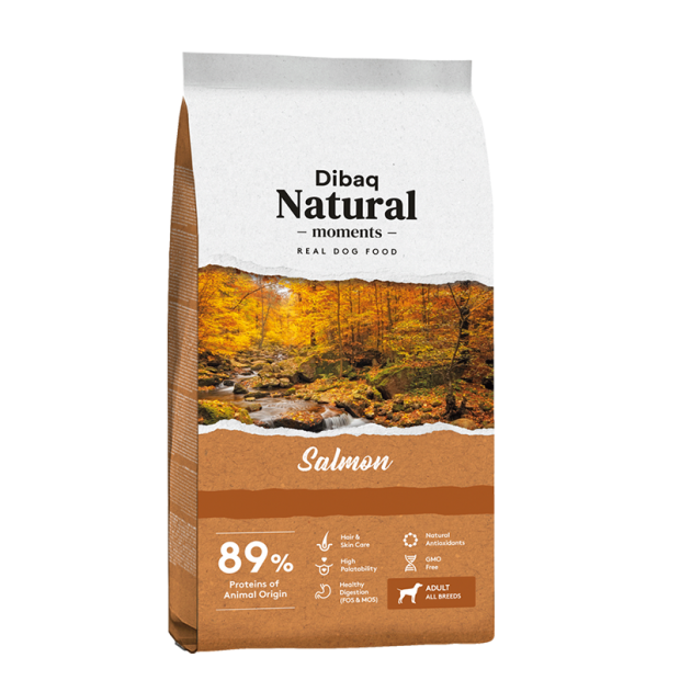 Dibaq Natural Moments lõhega koeratoit 15kg