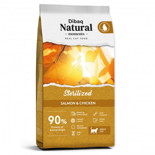 Dibaq Natural Moments lõhega steriliseeritud kassitoit 2kg