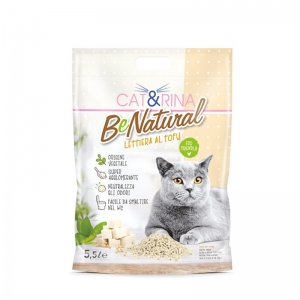 Cat&Rina TOFU BeNatural классический наполнитель для кошачьего туалета из 100% натуральных растительных волокон 5,5 л