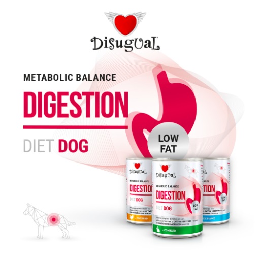 Disugual Diet Dog Digestion kalkuniga seedimist tasakaalustav konserv koertele 400g