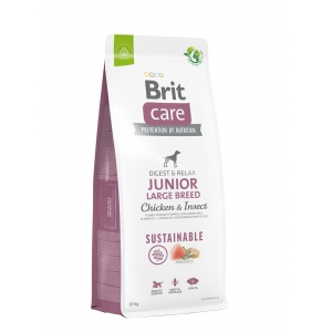 Brit Care Sustainable Junior Large Breed Chicken&Insect koeratoit 12kg