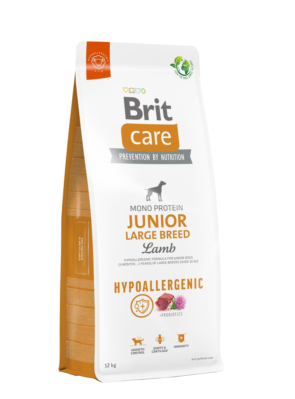 Brit Care Hypoallergenic Junior Large Breed Lamb koeratoit 12kg