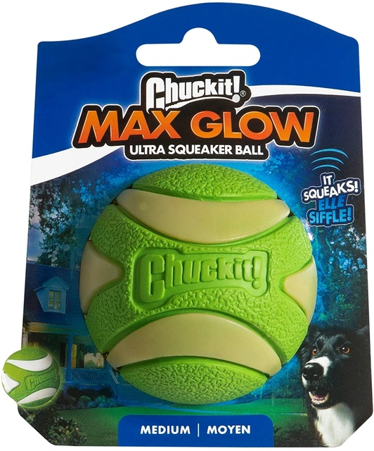 Chuckit Max Glow Ultra pall koertele, roheline