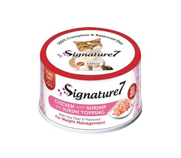 Signature7 Chicken with Shrimp and Surimi konserv kassidele 70g