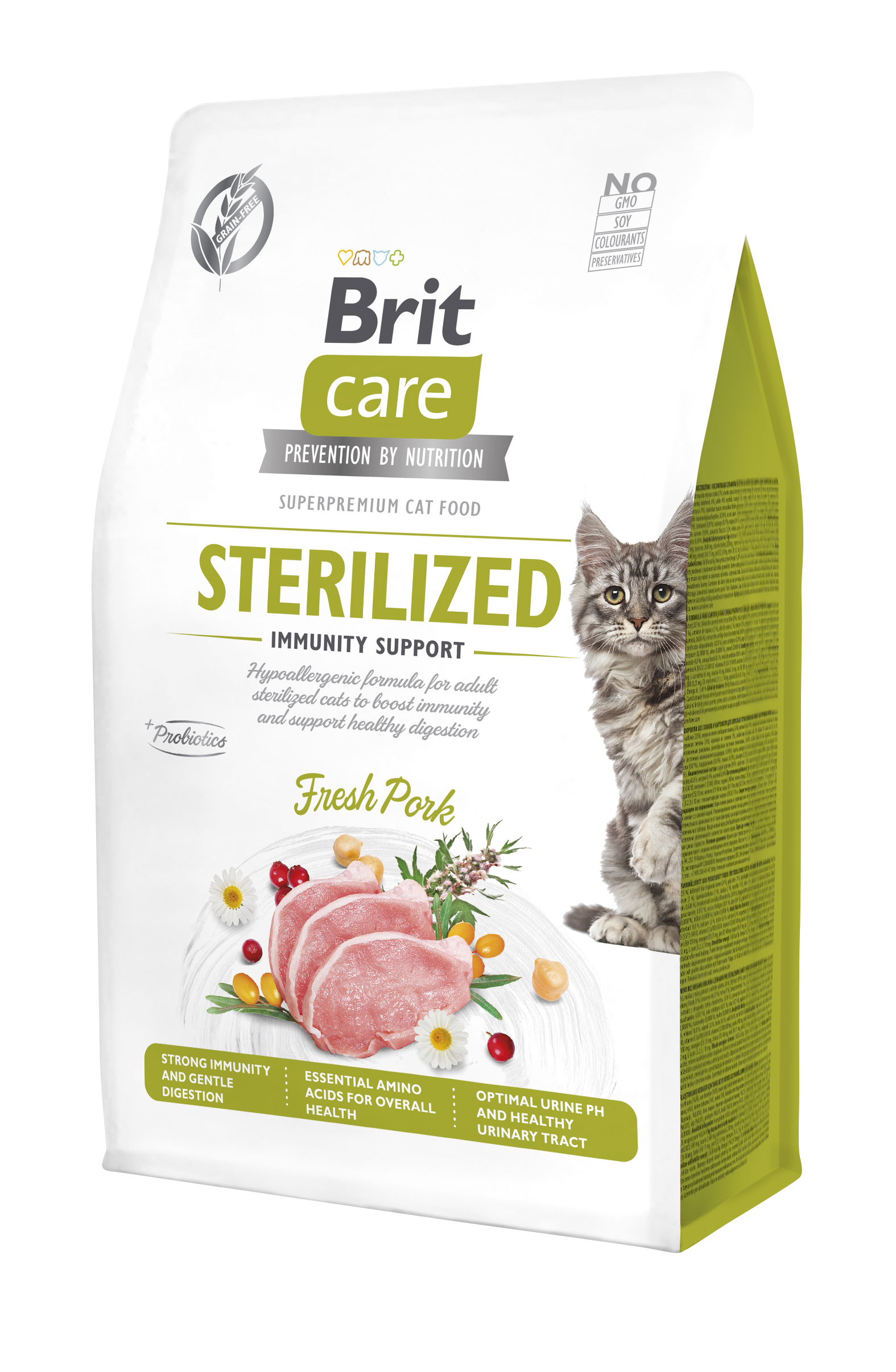 Brit Care Cat Grain-Free Sterilized Immunity Support kassitoit 0,4kg