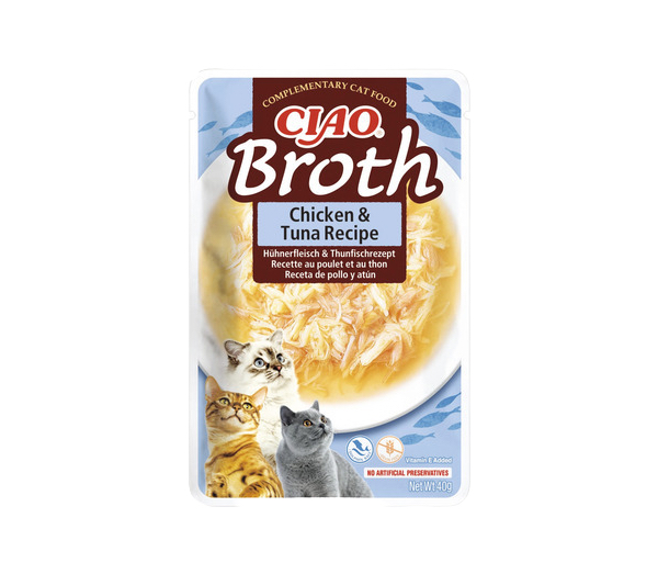 Ciao Broth Chicken &amp; Tuna märgtoit kassidele 40g