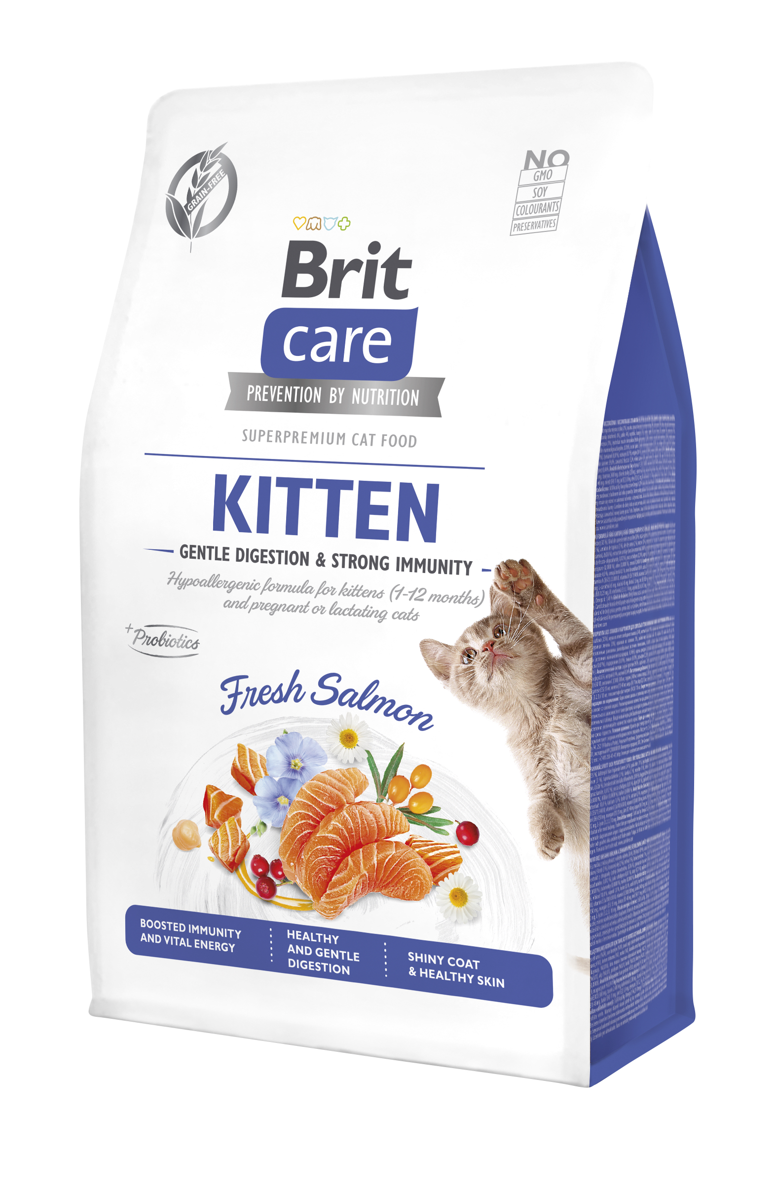 Brit Care Cat Grain-Free Kitten Gentle Digestion & Strong Immunity kassitoit 0,4kg