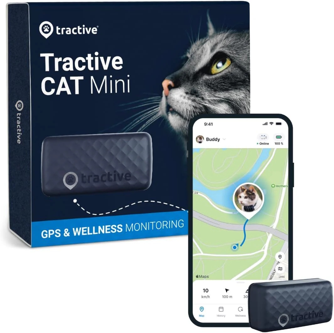 Устройство позиционирования Tractive GPS Mini для кошек, темно-синий