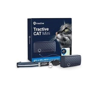 Tractive GPS Mini positsioneerimisseade ja kaelarihm kassile, tumesinine