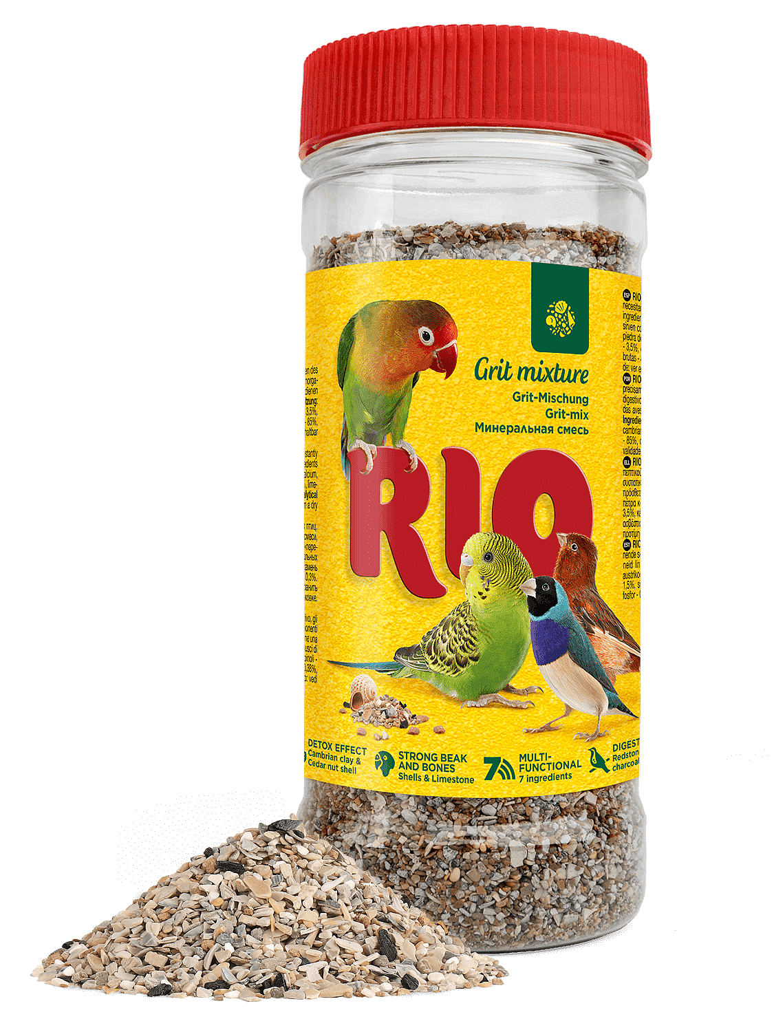 Смесь песчано-гравийно-минеральная для птиц Rio 4кг