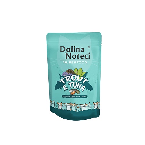 Корм для кошек Dolina Noteci Superfood с форелью и тунцом 85г