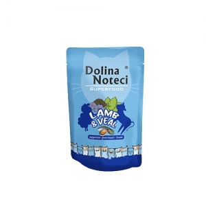 Корм для кошек Dolina Noteci Superfood с ягненком и теленком 85г