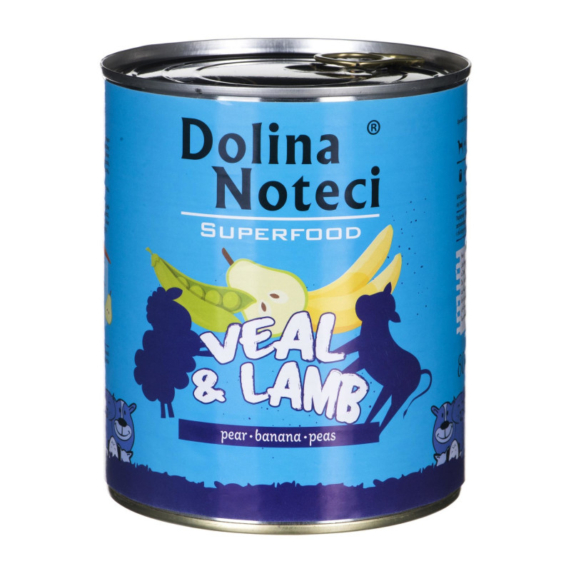 Dolina Noteci vasikas ja lammas konserv koertele 800g