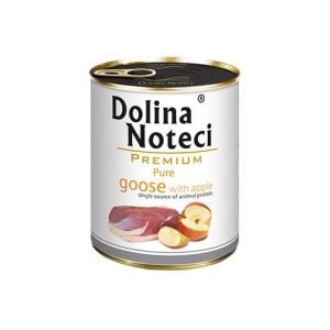 Полноценный корм Dolina Noteci PREMIUM Pure с гусятиной и яблоками для взрослых собак 800 г