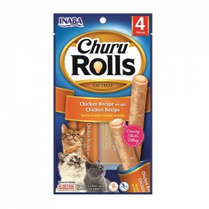 Churu Rolls Куриные рулетики-лакомство для кошек 4x10г