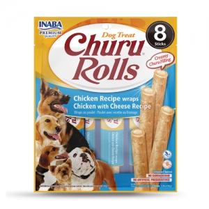 Churu Rolls Куриные рулетики с сыром, лакомство для собак 8x12г