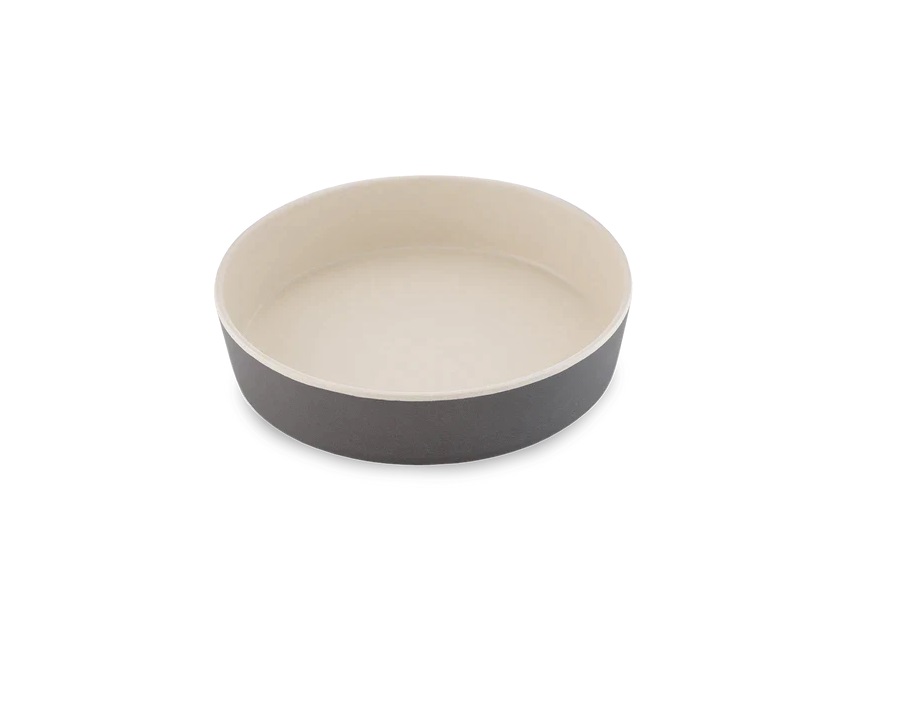 Beco Classic Bamboo Cat Bowl Coastal Grey