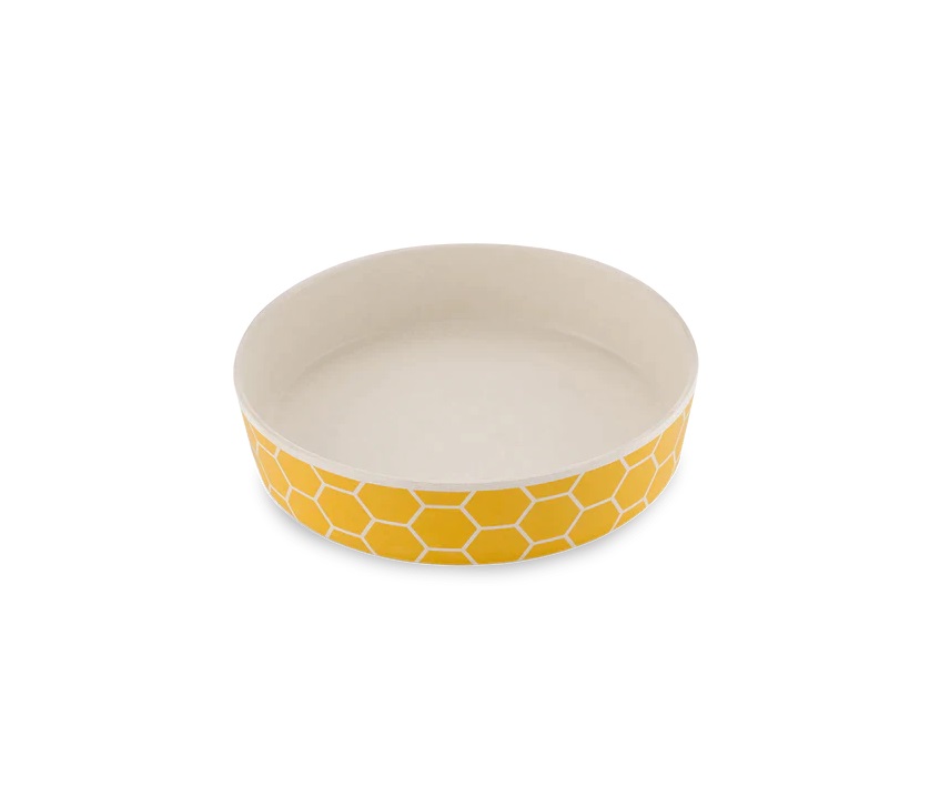 Beco Classic Bamboo Cat Bowl Honeycomb