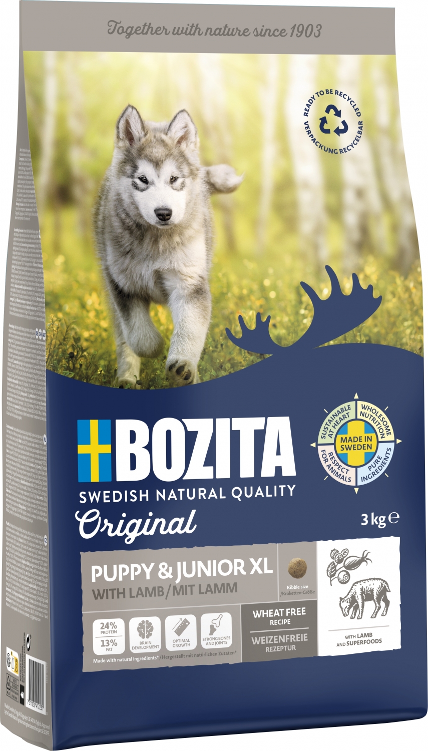 Bozita Original Puppy&Junior Lamb XL 3kg