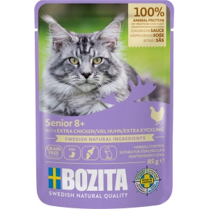 Bozita Pouch Senior 8+ Extra chicken in sauce 12x85g