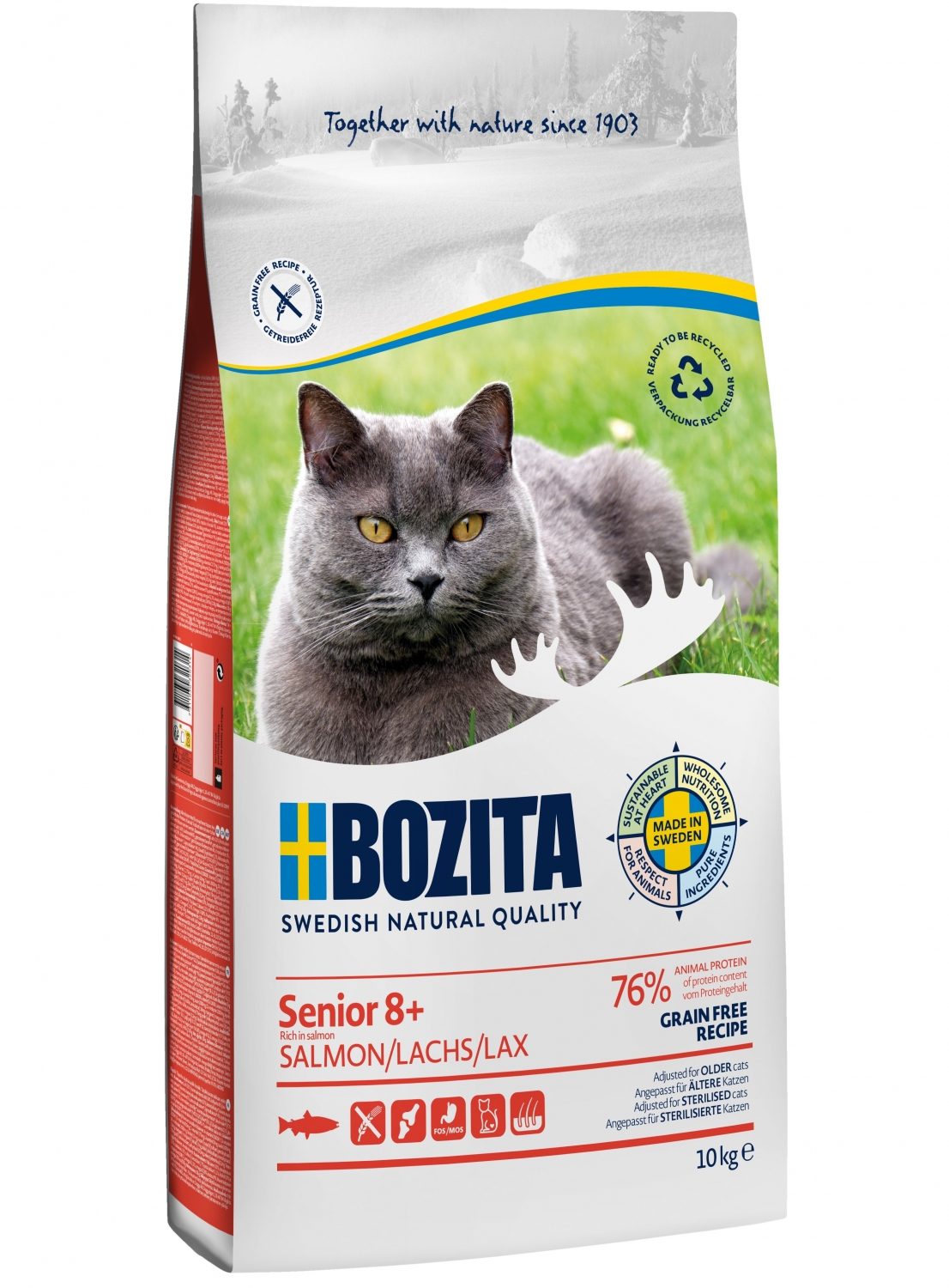 Bozita Grain free Senior 8+ Salmon 10kg