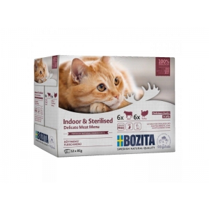 BOZITA INDOOR & STERILISED Multibox in jellly 12x85g