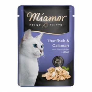 Miamor Filets tuunikala ja kalmaar kassikonserv 100g