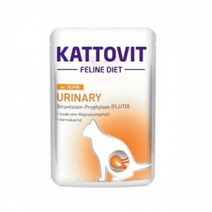 Kattovit Urinary с кусочками курицы для кошек 85г